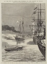 Auf dem Weg nach Indien, die Reise des Prinzen von Wales